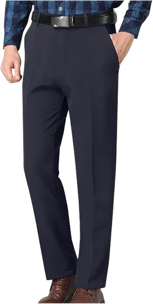 Men's Slim Fit Dress Pants Stretch Golf Pants Bussiness Casual Suit Pants for Work Office