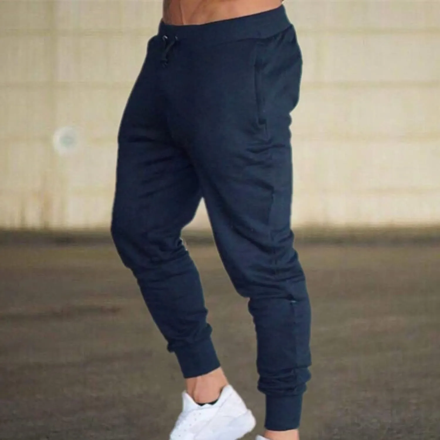 Mens Sweatpants Joggers Tapered Slim Fit Drawstring Casual Athletic Pants Traning Running Workout Track Trousers