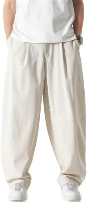 Niiyyjj Mens Harem Pants Oversized Trousers Men Casual Pants Male Solid Streetwear Jogger Sweatpants