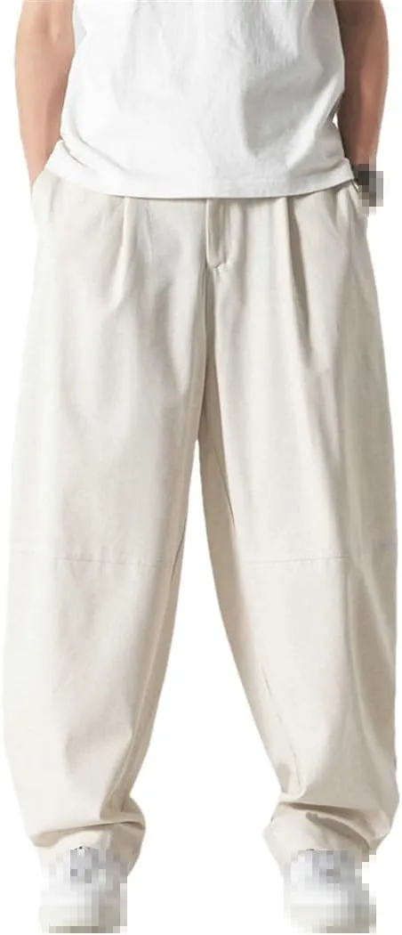 Niiyyjj Mens Harem Pants Oversized Trousers Men Casual Pants Male Solid Streetwear Jogger Sweatpants