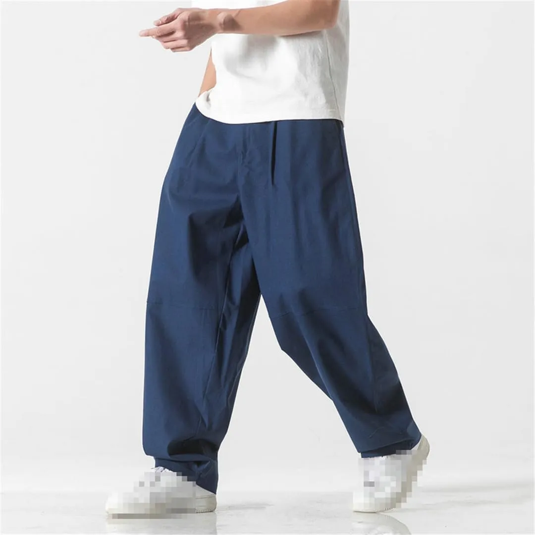 Niiyyjj Mens Harem Pants Oversized Trousers Men Casual Pants Male Solid Streetwear Jogger Sweatpants