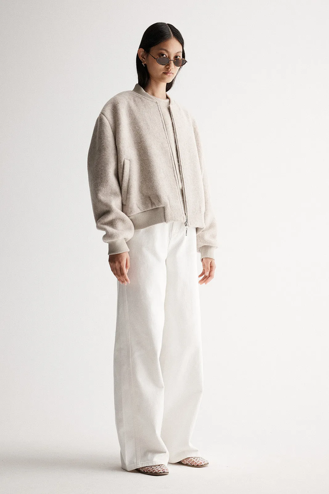 Nonnie Jacket Ivory Marle