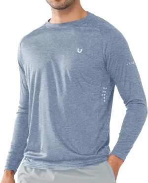 NORTHYARD Men's Sun Protection UPF 50  Shirts Long Sleeve Swim Rash Guard Shirt Workout Running Athletic Gym UV Fish Hiking