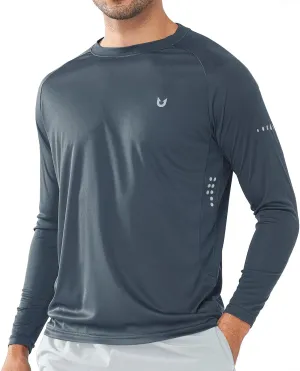 NORTHYARD Men's Sun Protection UPF 50  Shirts Long Sleeve Swim Rash Guard Shirt Workout Running Athletic Gym UV Fish Hiking