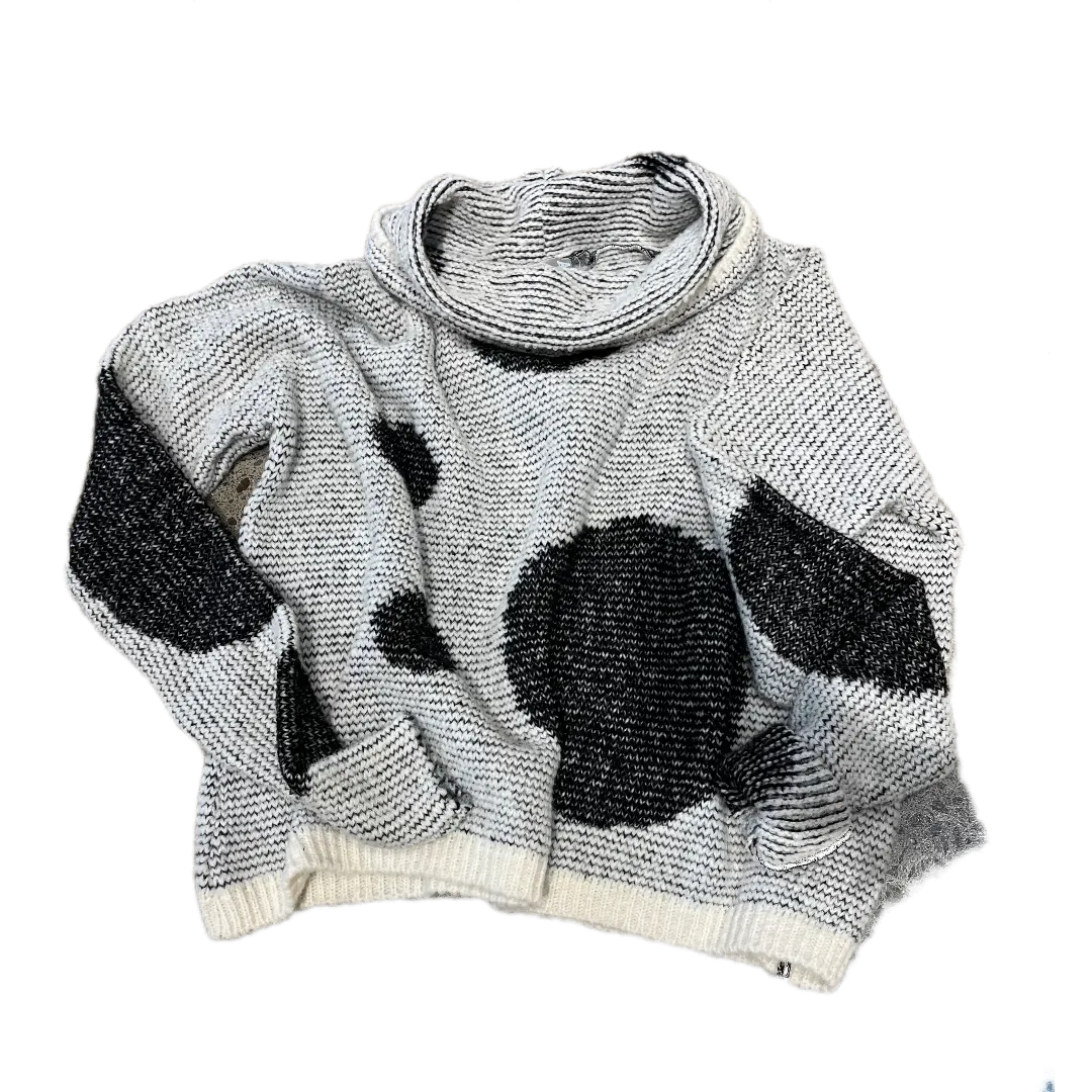 Over size spot sweater (Alpaca) - Merlot / Red