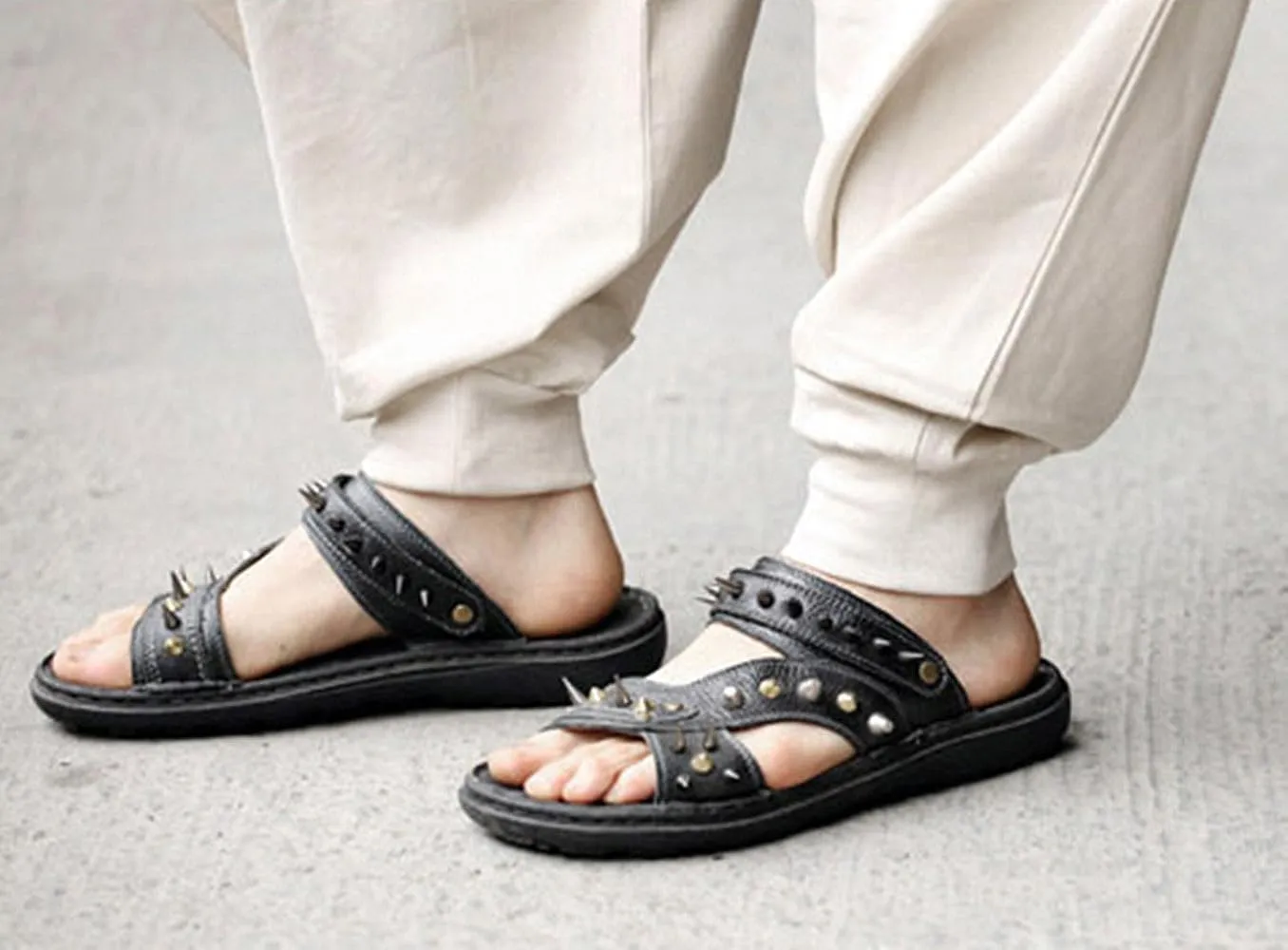 PACEIADTA Mens Casual Harem Pants Baggy Aladdin Hippie Elastic Waist Drop Crotch Trousers
