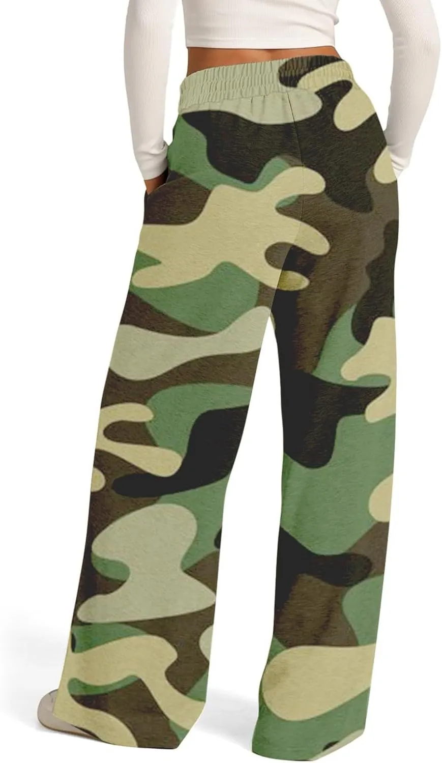 Pants for Women, Linen Pants Wide Leg Summer High Waisted Straight Summmer