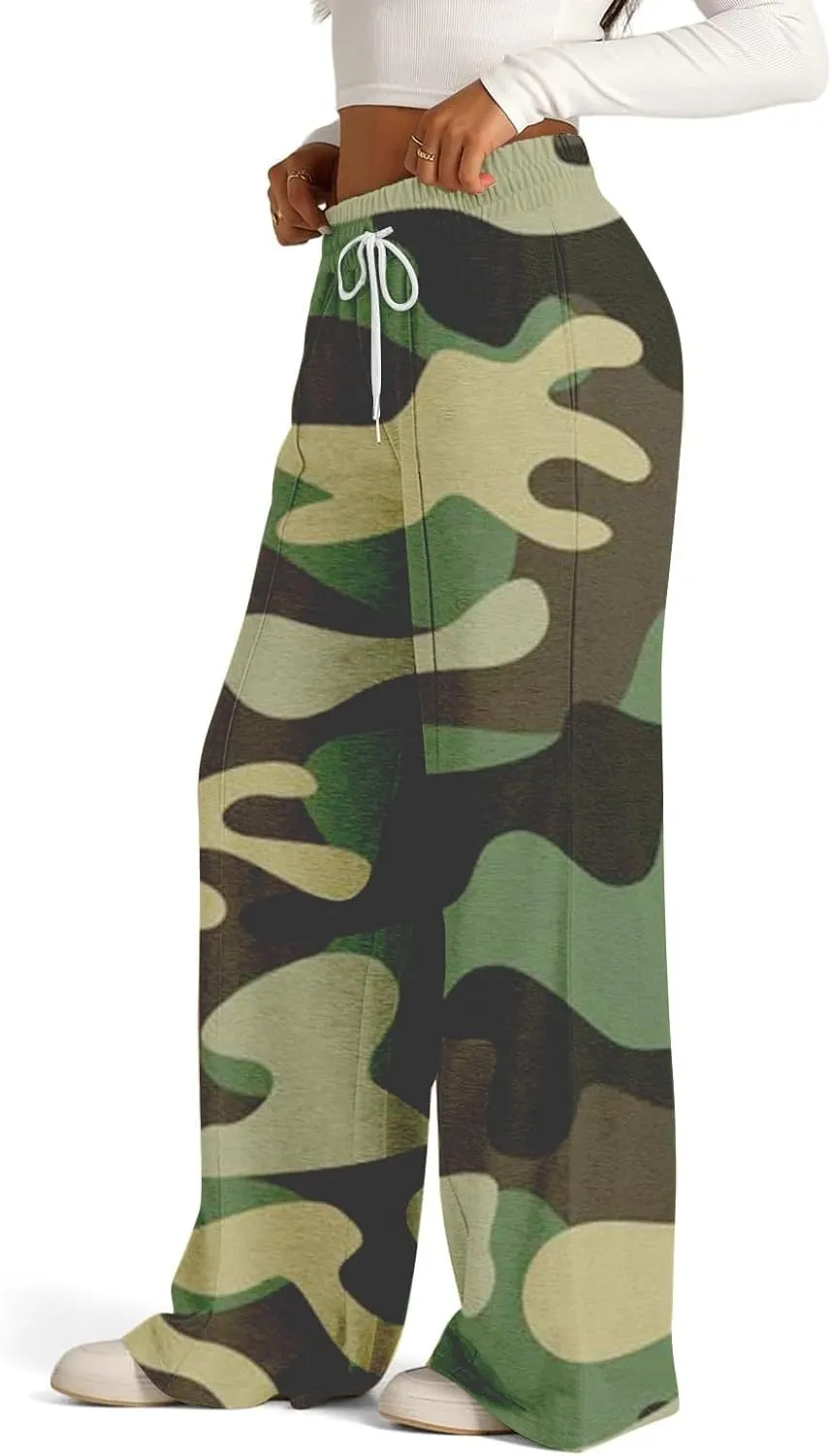 Pants for Women, Linen Pants Wide Leg Summer High Waisted Straight Summmer