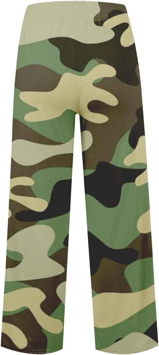 Pants for Women, Linen Pants Wide Leg Summer High Waisted Straight Summmer