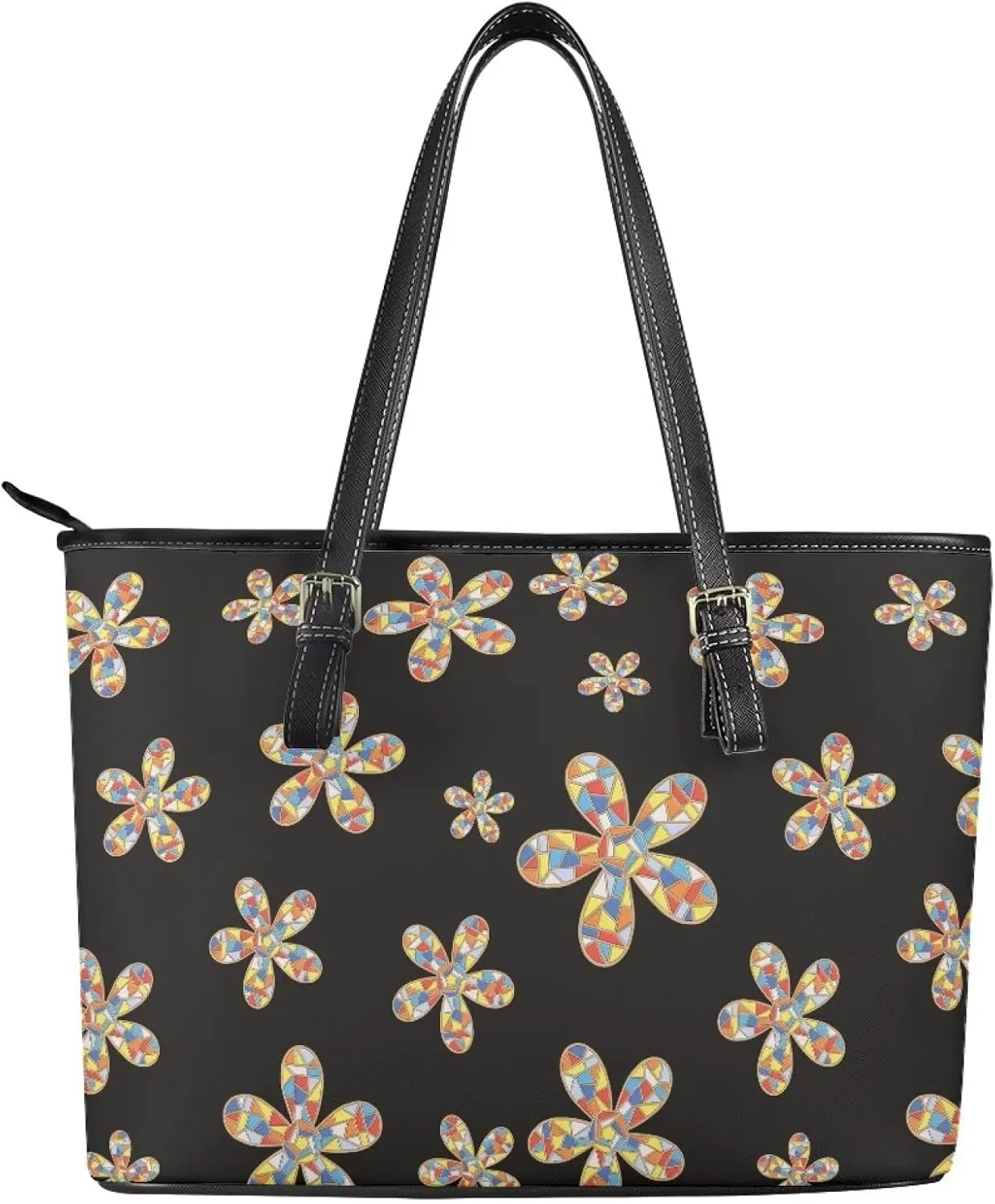 PU Leather Tote Shoulder Bag for Women Satchel Handbag with Top Handles Zipper Computer Bags Briefcase