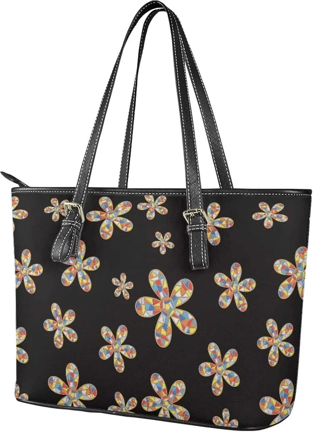 PU Leather Tote Shoulder Bag for Women Satchel Handbag with Top Handles Zipper Computer Bags Briefcase