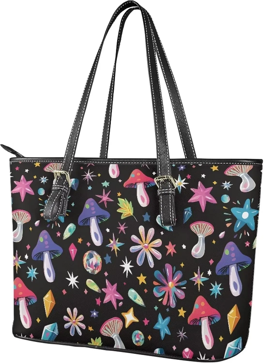 PU Leather Tote Shoulder Bag for Women Satchel Handbag with Top Handles Zipper Computer Bags Briefcase