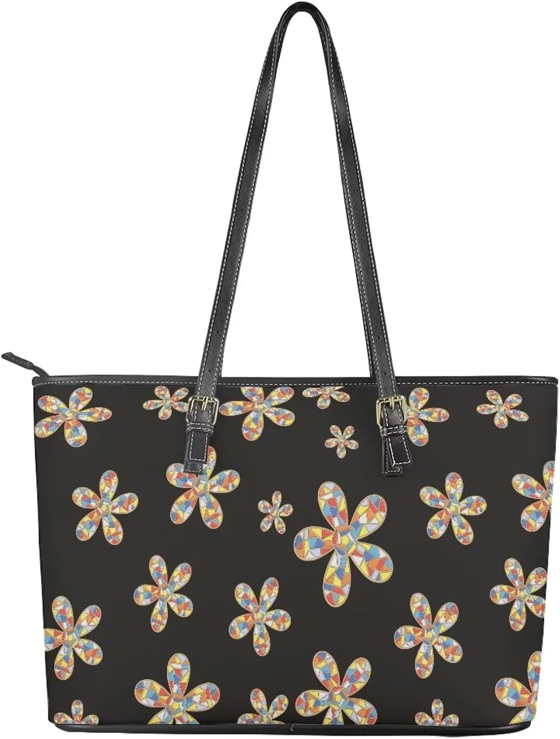 PU Leather Tote Shoulder Bag for Women Satchel Handbag with Top Handles Zipper Computer Bags Briefcase