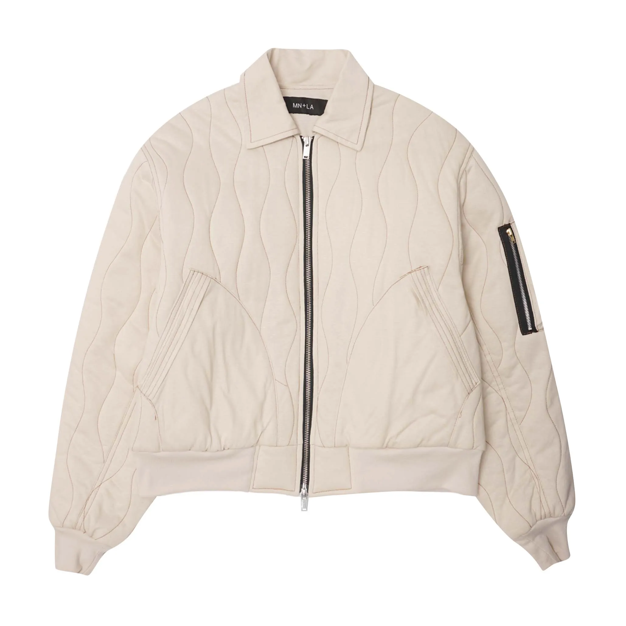 "FLOW" BOMBER JACKET IN CLOUD