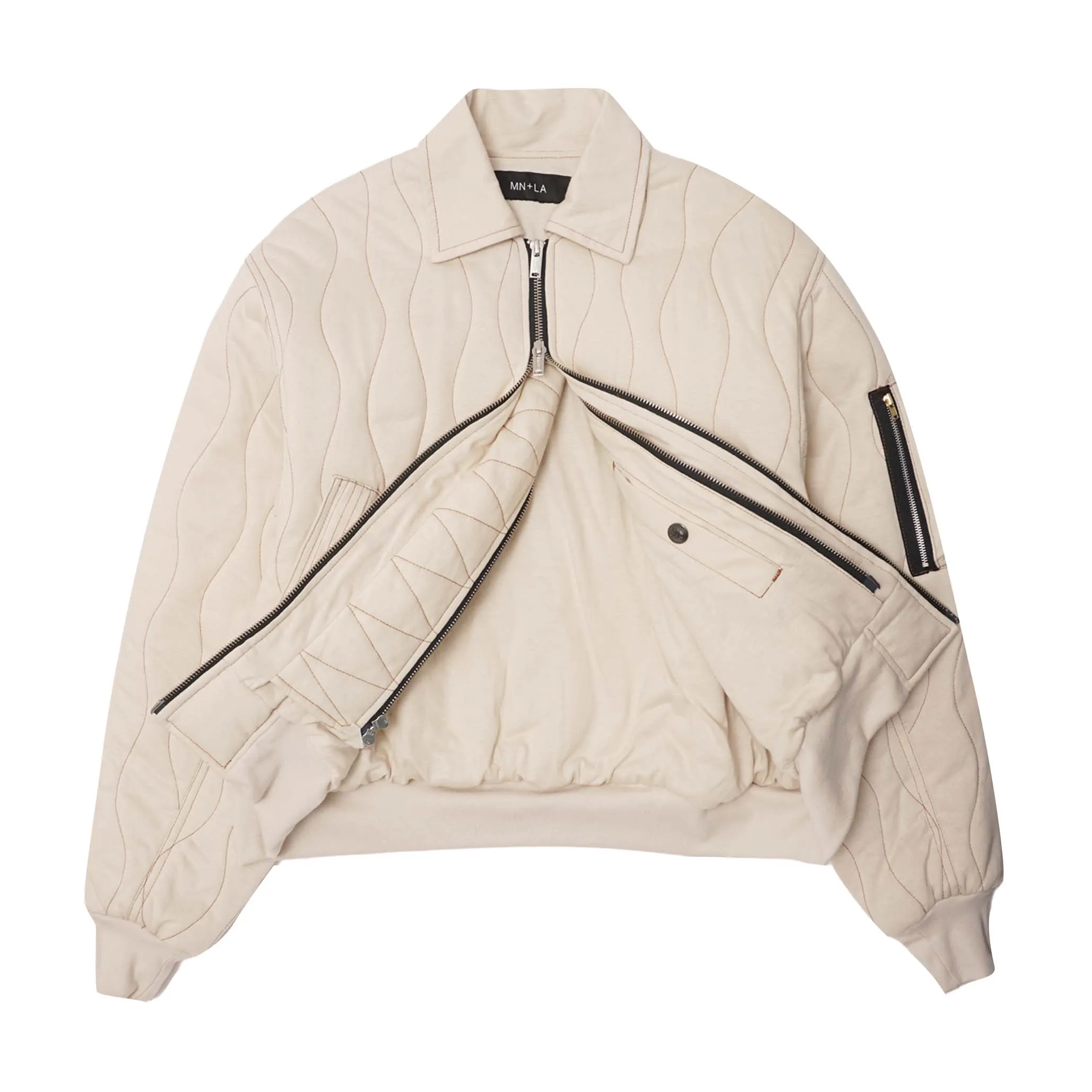 "FLOW" BOMBER JACKET IN CLOUD