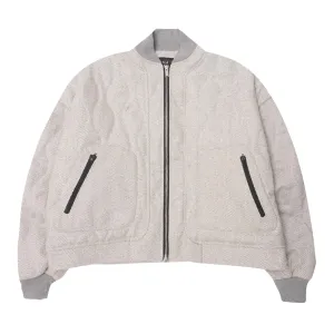 "FLOW" BOMBER JACKET IN GAINSBORO
