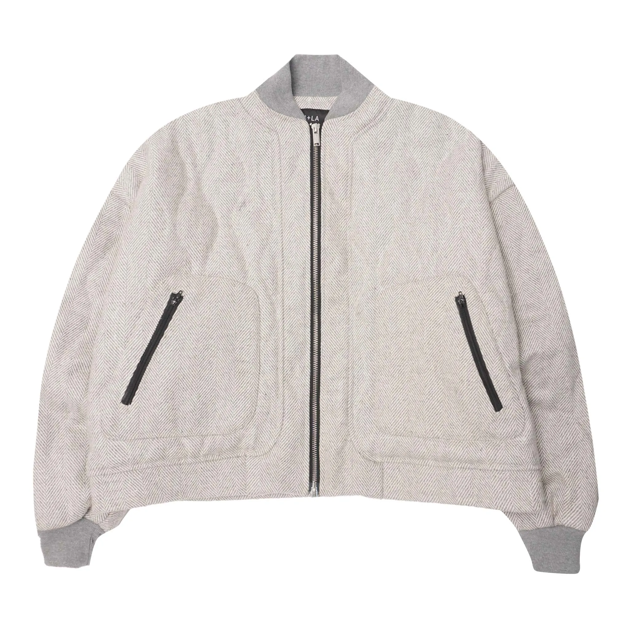 "FLOW" BOMBER JACKET IN GAINSBORO