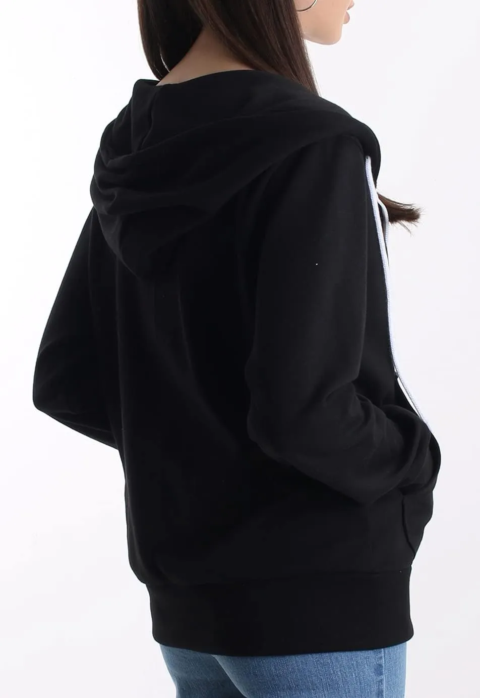 Regular Fit Women's Casual Full-Zip Hoodie Lightweight Long Sleeve Sweatshirt Casual Jacket with Pocket