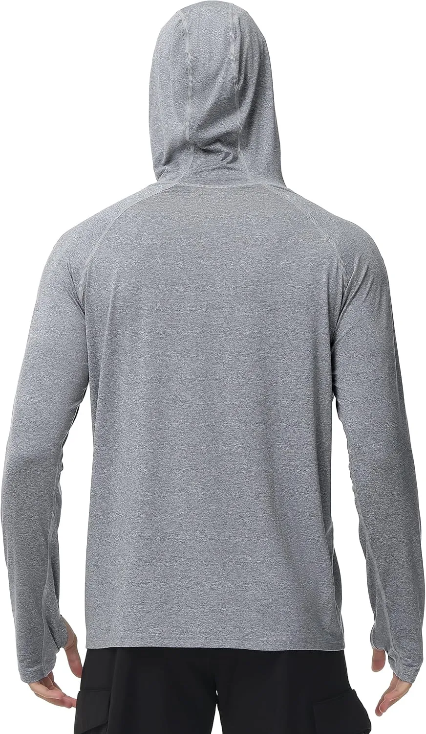 Roadbox Mens Long Sleeve Sun Shirts, 2 Pack UPF 50  UV Protection Hoodie Shirt for Fishing Hiking Running Workout Swim