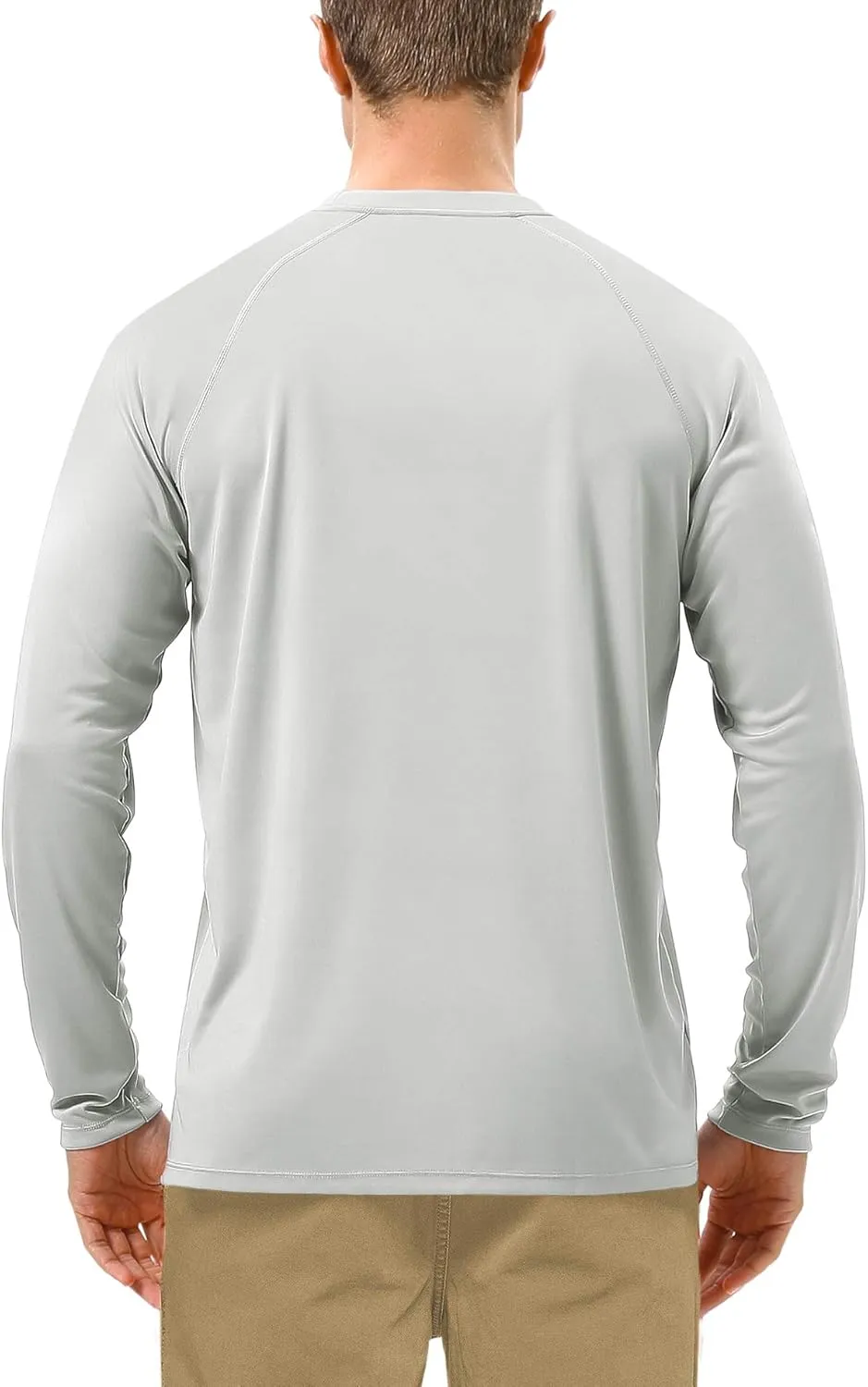 Roadbox Mens UPF 50  UV Sun Protection Shirts Outdoor Long Sleeve SPF Rash Guard for Fishing Hiking Swimming Running