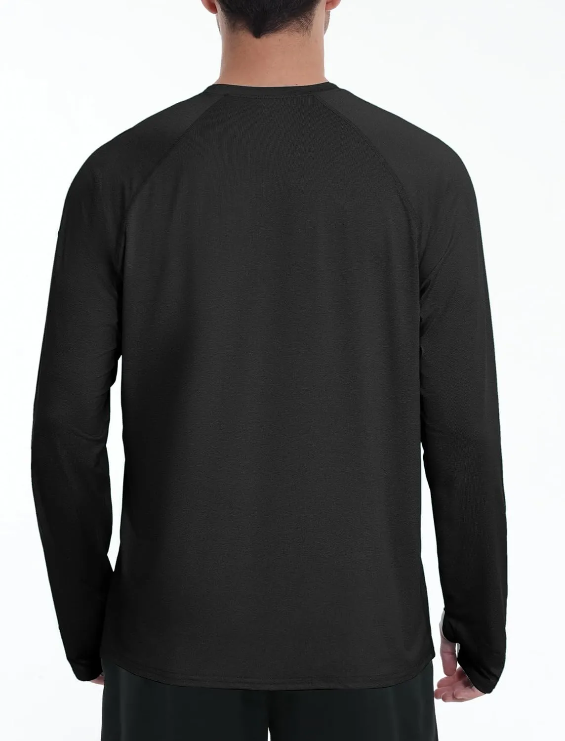 Roadbox UPF 50  Mens Swim Shirts, Long Sleeve Sun Protection Fishing Rash Guard, Quick Dry UV Hiking Shirt with Thumbhole