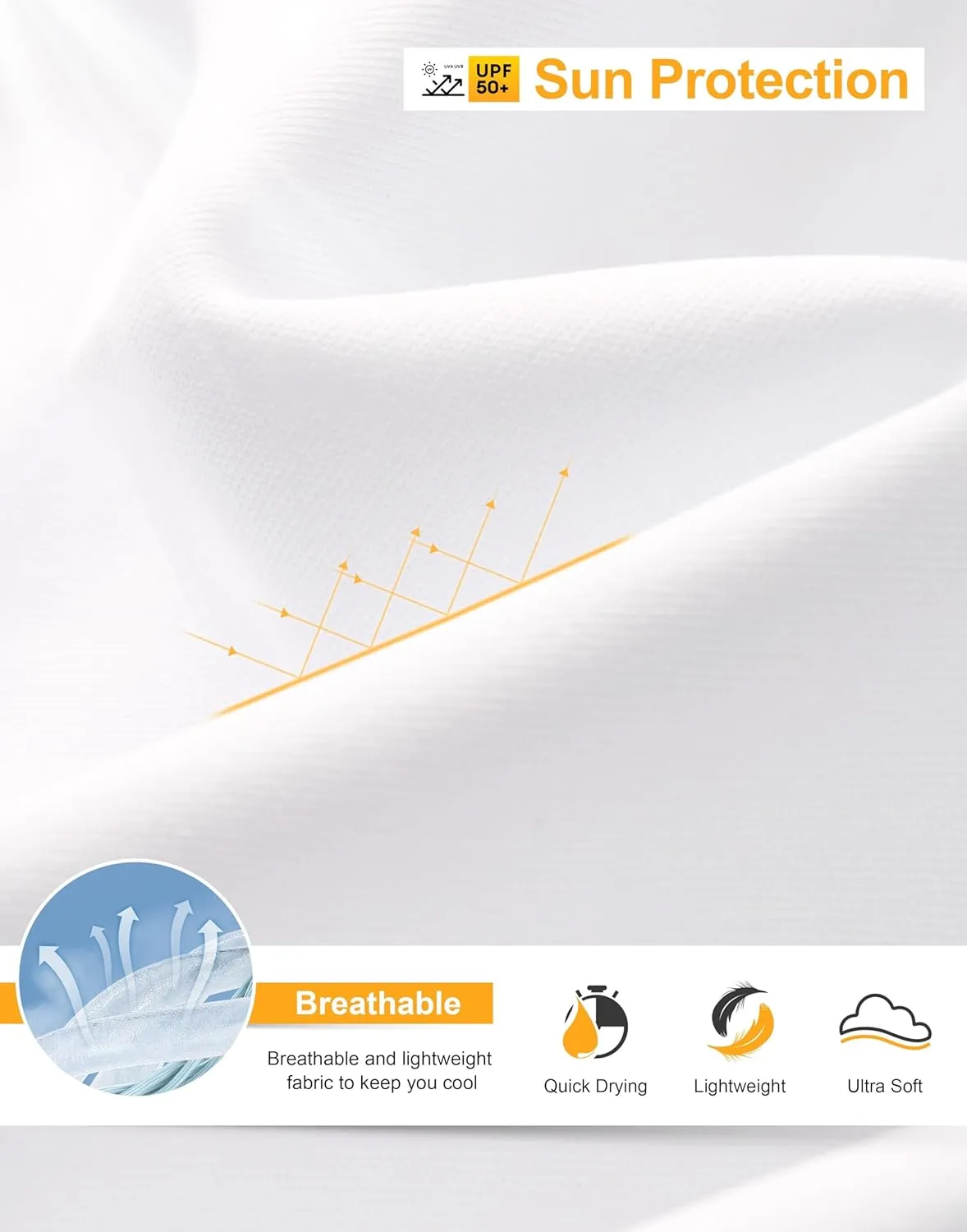 SANTINY UPF50  Sun Shirt for Women Long Sleeve SPF UV Sun Protection Shirts Lightweight Cardigan with Pockets Swim Cover Up