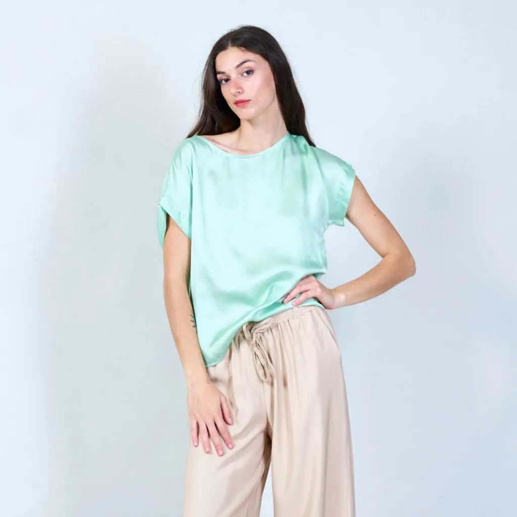 Soft asymmetrical tunic top wholesale