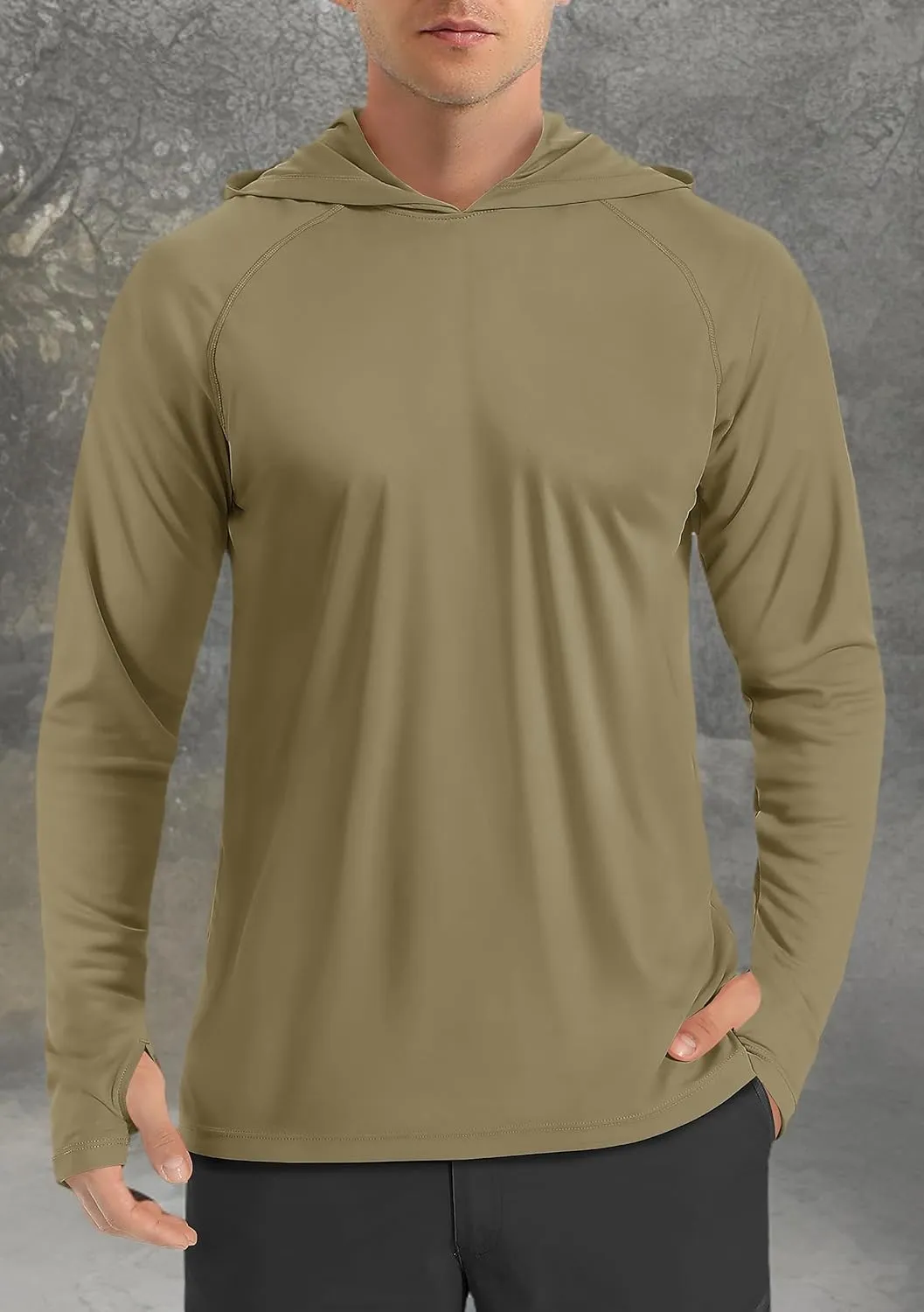 TACVASEN Mens Sun Protection Shirts UPF 50  Rash Guard for Men Long Sleeve Lightweight SPF UV Hoodie Swimming Hiking