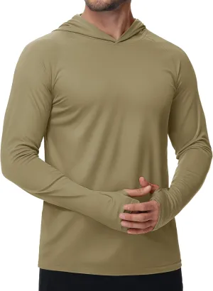 TACVASEN Mens Sun Protection Shirts UPF 50  Rash Guard for Men Long Sleeve Lightweight SPF UV Hoodie Swimming Hiking