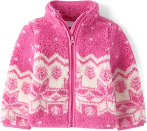 The Children's Place Baby Girls' and Toddler Sherpa Jacket