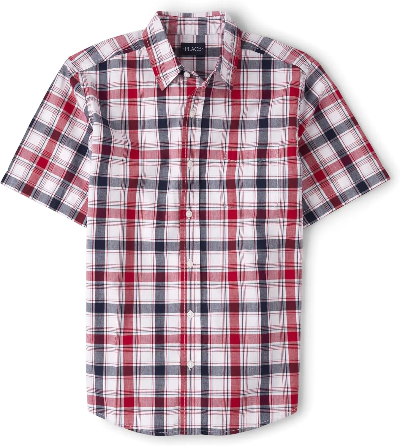 The Children's Place Men's Dad & Son Matching Short Sleeve Button Down Shirt