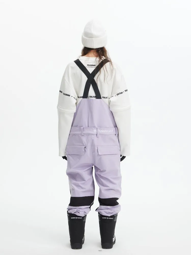 Tolasmik X Banana Hook Premium Purple Snow Bib Pants - Unisex