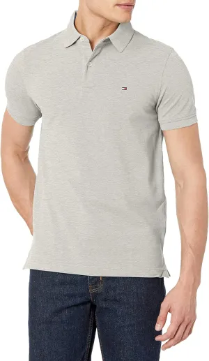 Tommy Hilfiger Men's Short Sleeve Stretch Pique Polo Shirt in Slim Fit