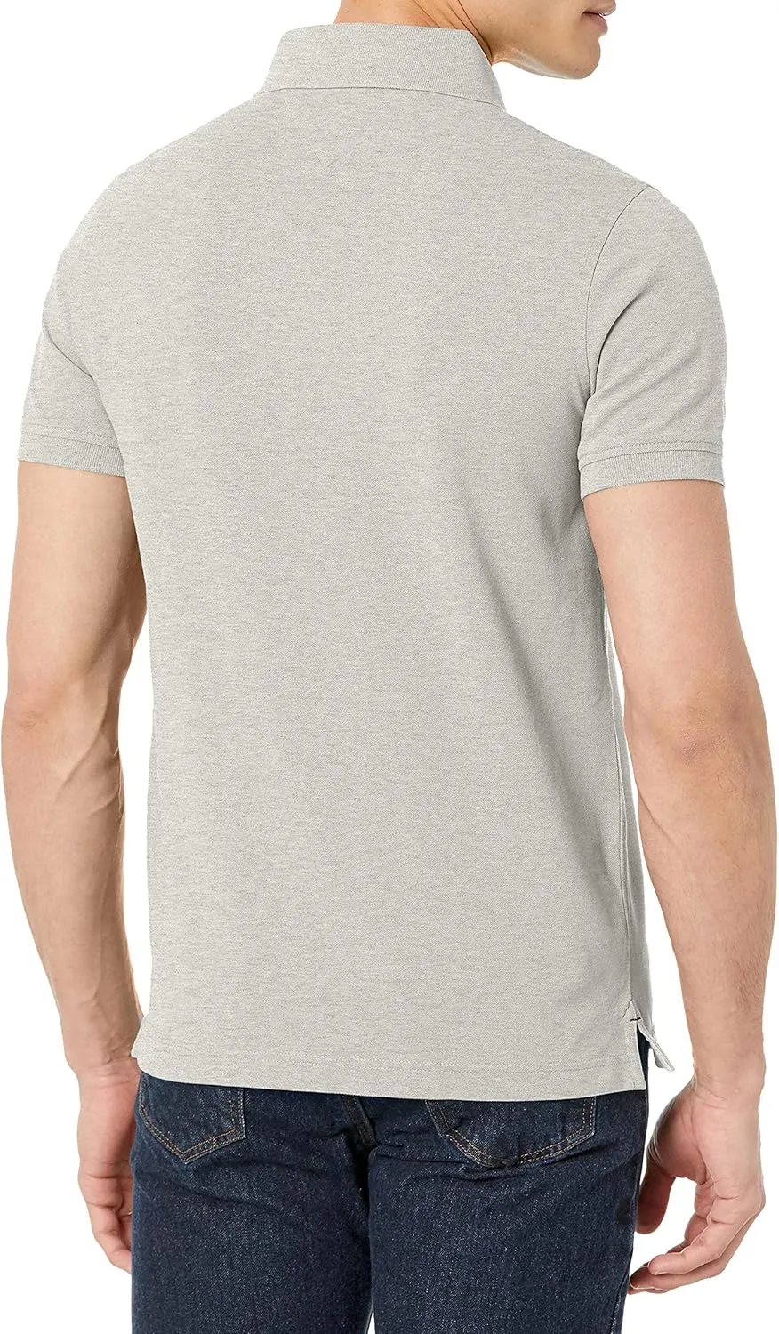 Tommy Hilfiger Men's Short Sleeve Stretch Pique Polo Shirt in Slim Fit