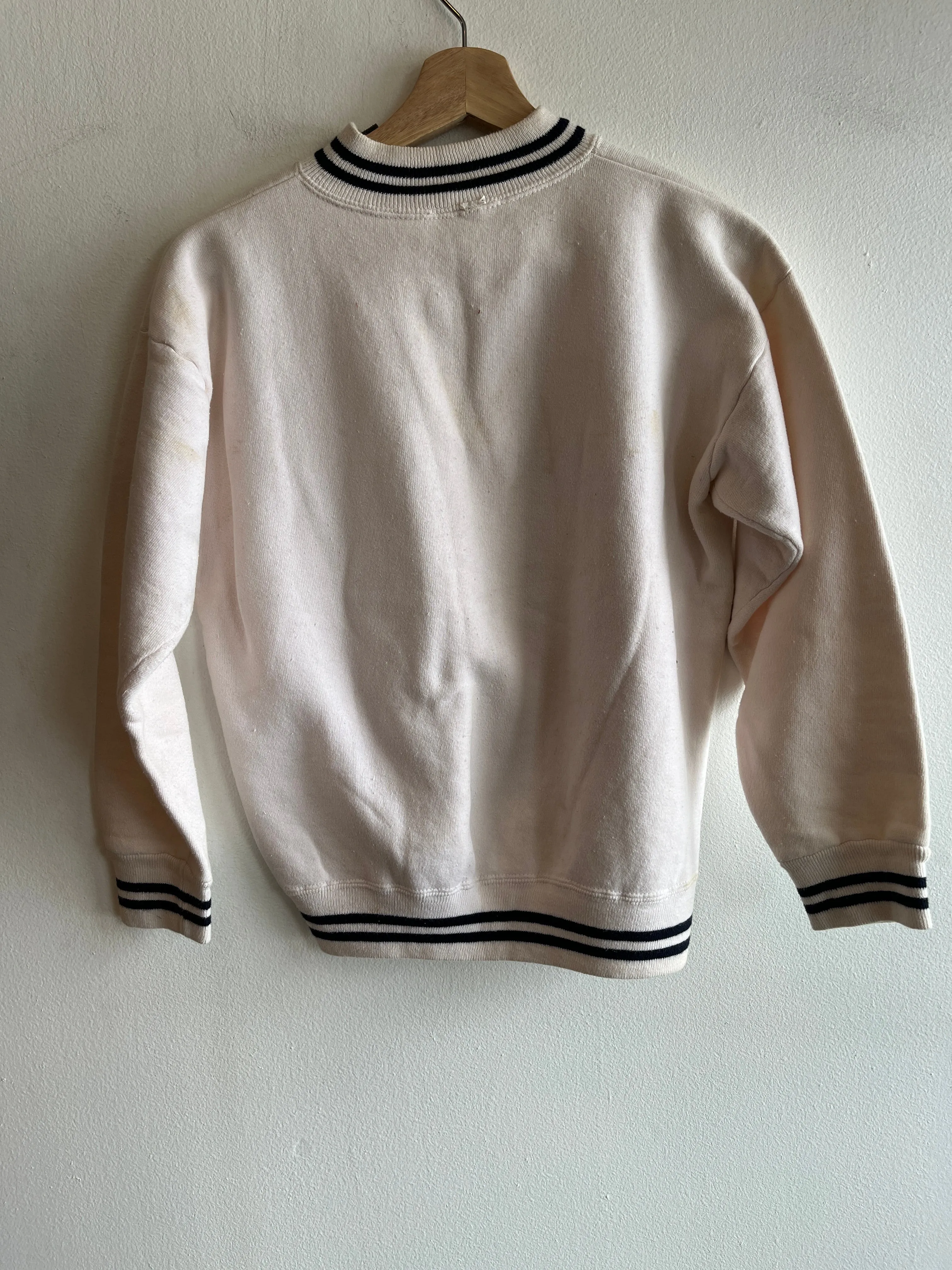 Vintage 1950s Springfield Senators Quarter Zip Cotton Sweatshirt