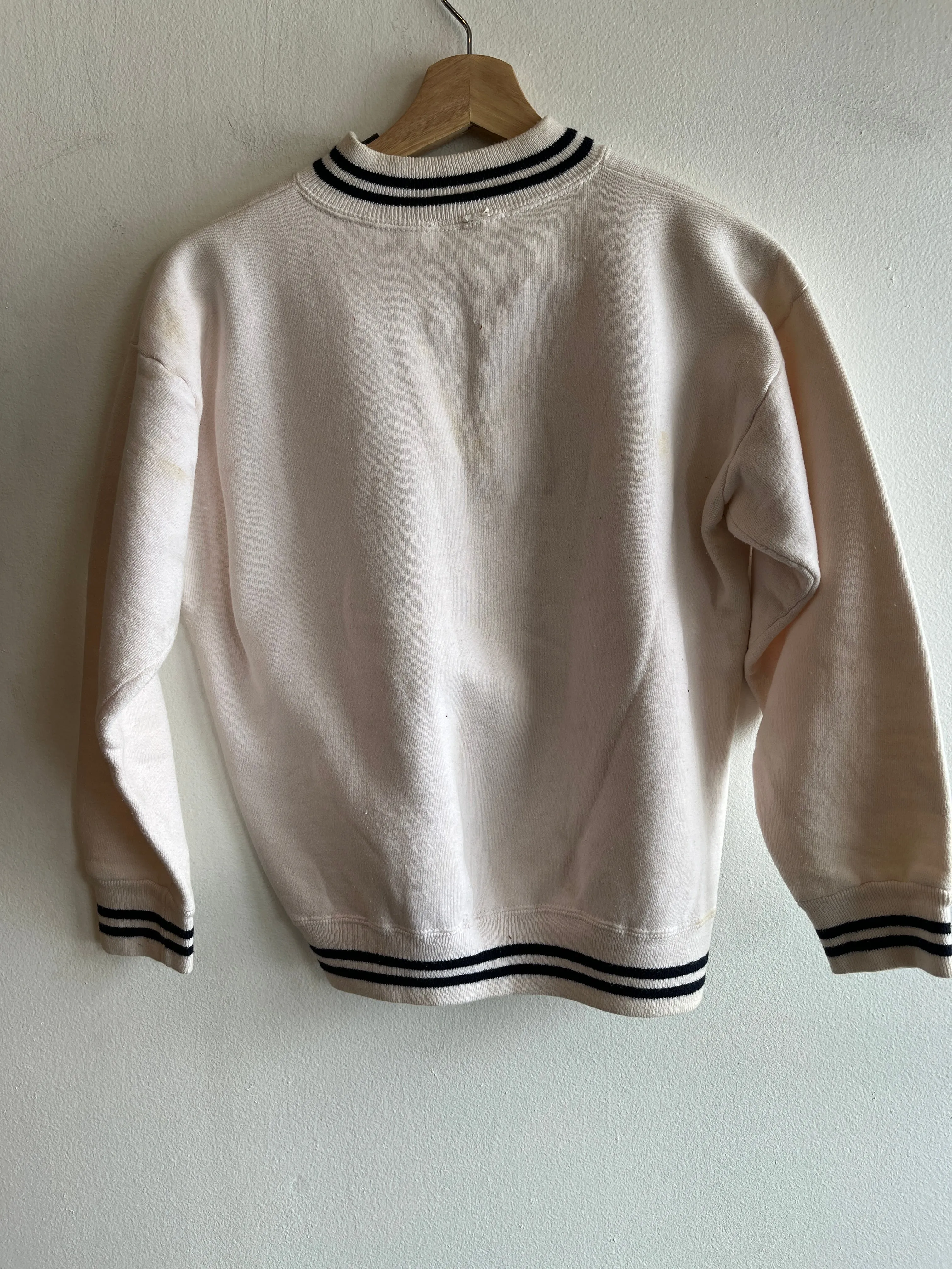 Vintage 1950s Springfield Senators Quarter Zip Cotton Sweatshirt