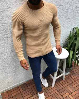West Louis O-Neck Patchwork Sweater