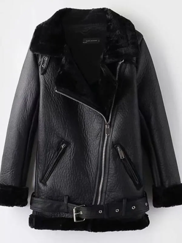 Winter Casual Black Going out Winter Short Fur Coats