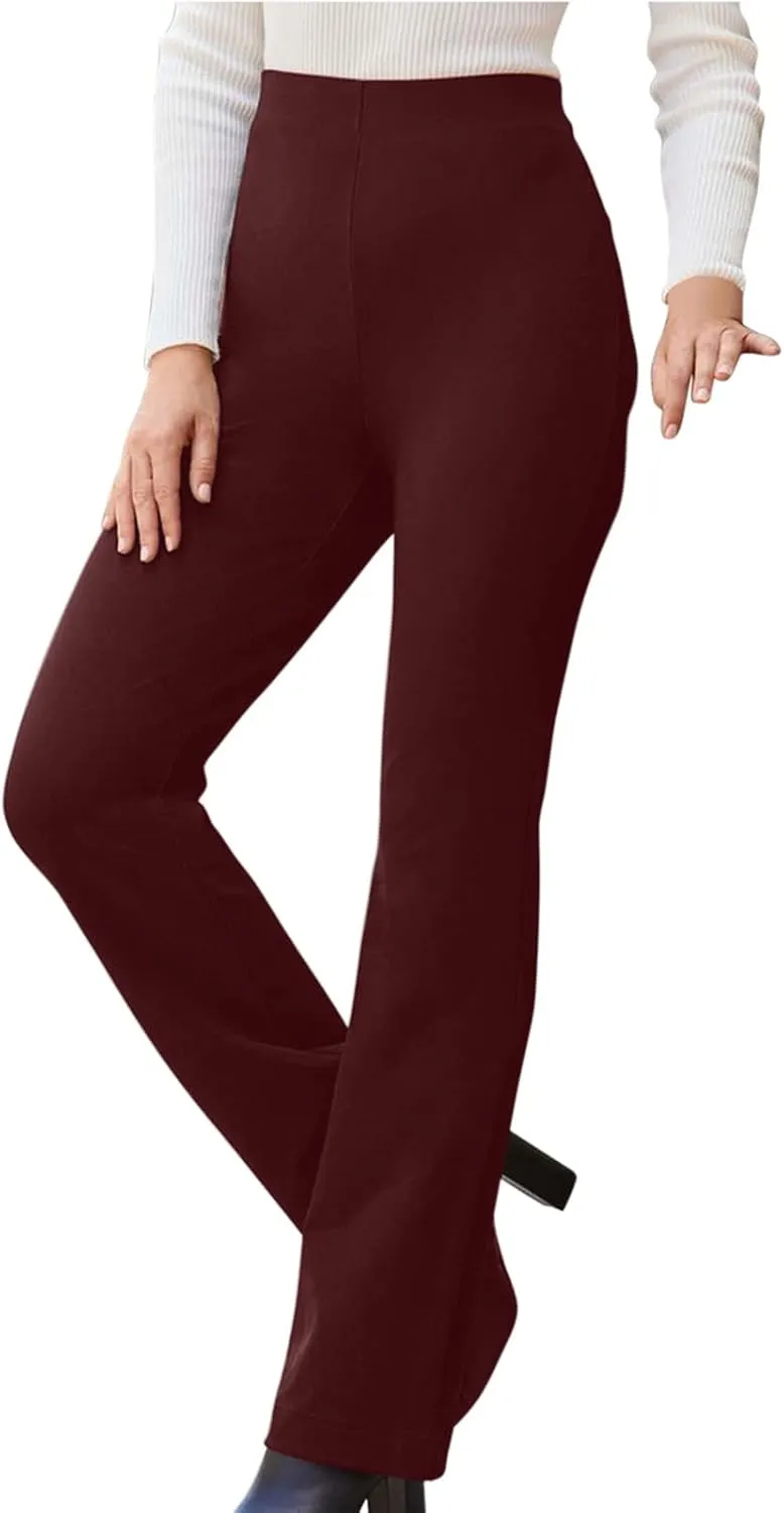 Women Dress Pants Trouser Slack High Waist Stretch Bootcut Pant Tall, Petite, Regular for Work Office Business Casual