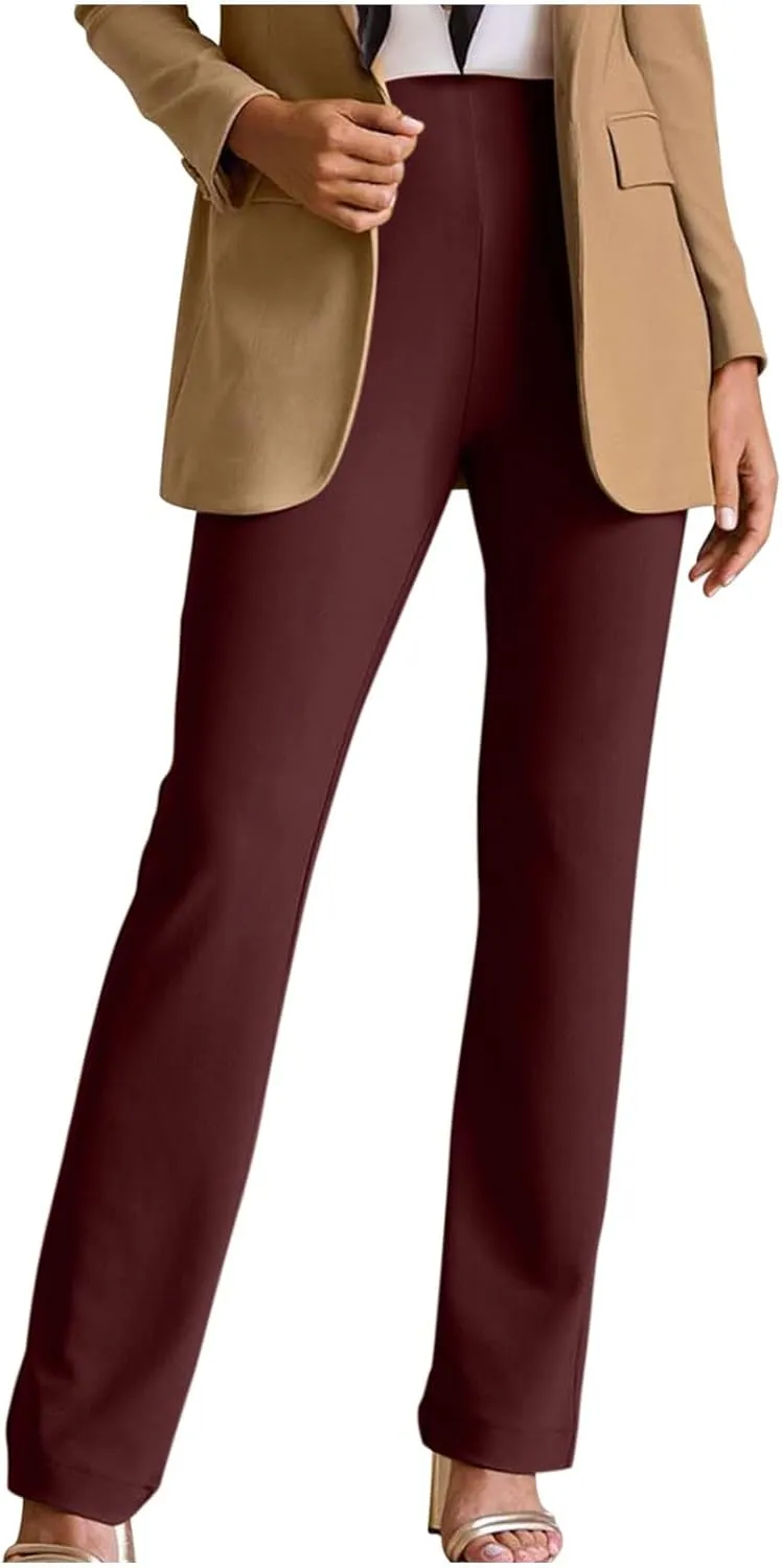 Women Dress Pants Trouser Slack High Waist Stretch Bootcut Pant Tall, Petite, Regular for Work Office Business Casual