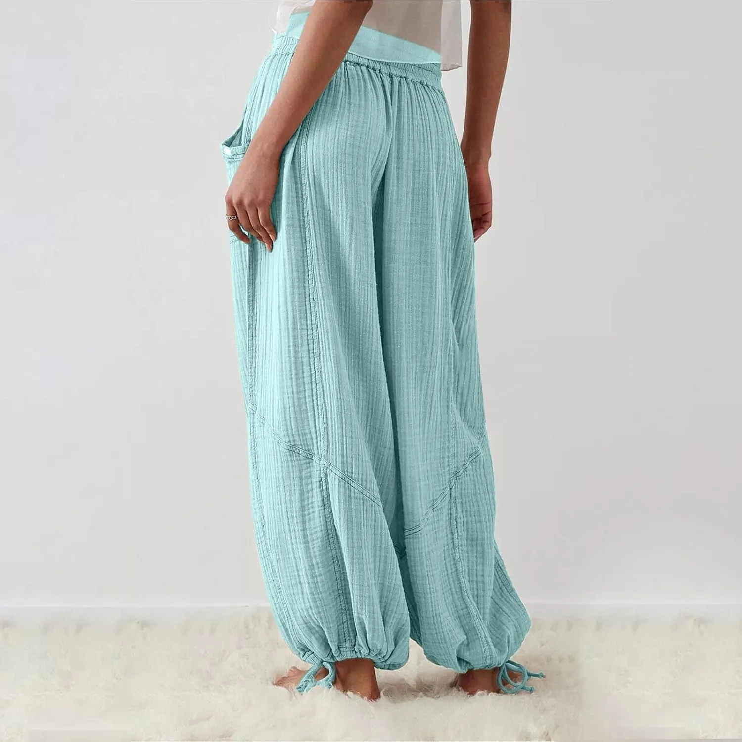 Women Wide Leg Pants for Women High Wasited Baggy Palazzo Pants Palazzo Pants Summer Casual Loose Lounge Pant