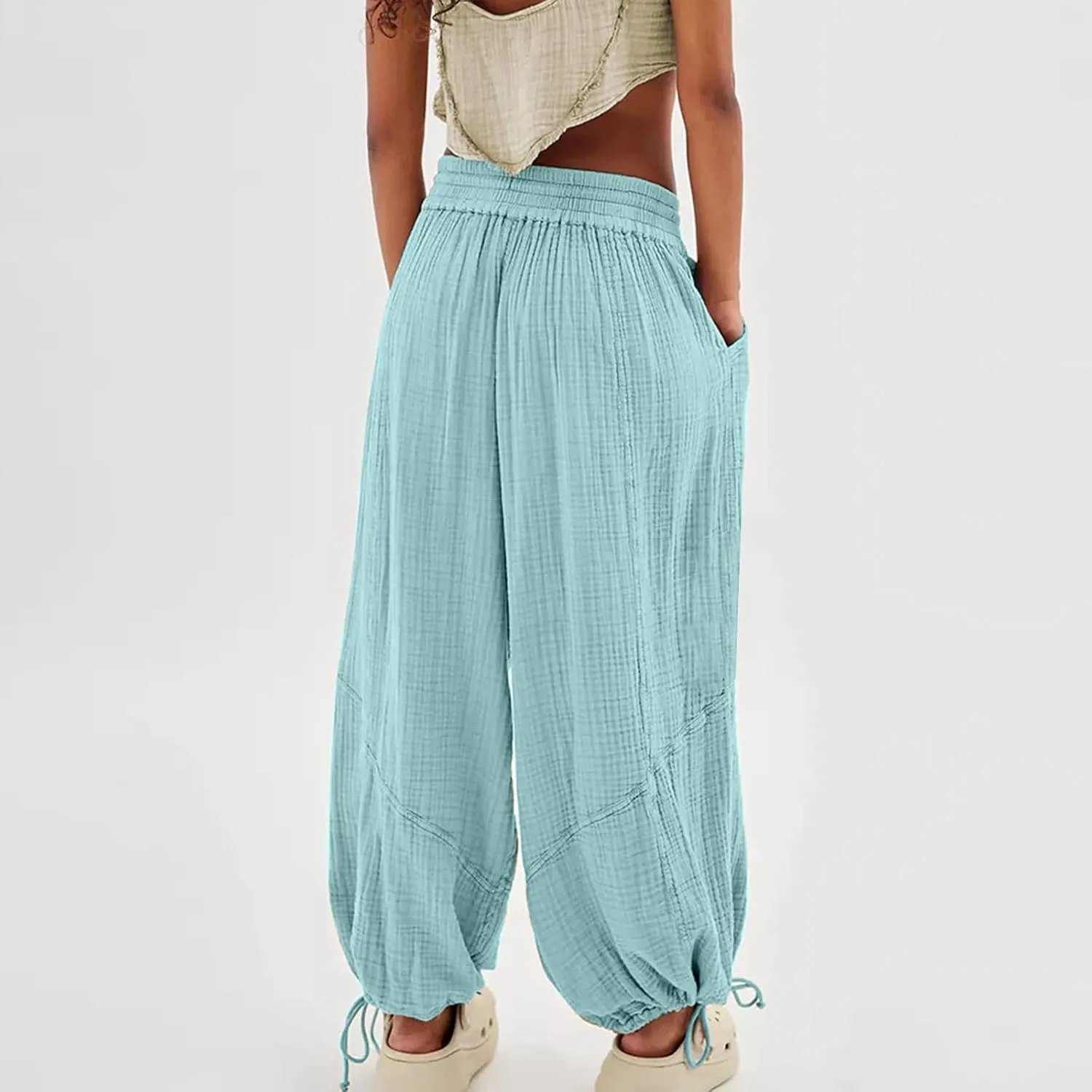 Women Wide Leg Pants for Women High Wasited Baggy Palazzo Pants Palazzo Pants Summer Casual Loose Lounge Pant
