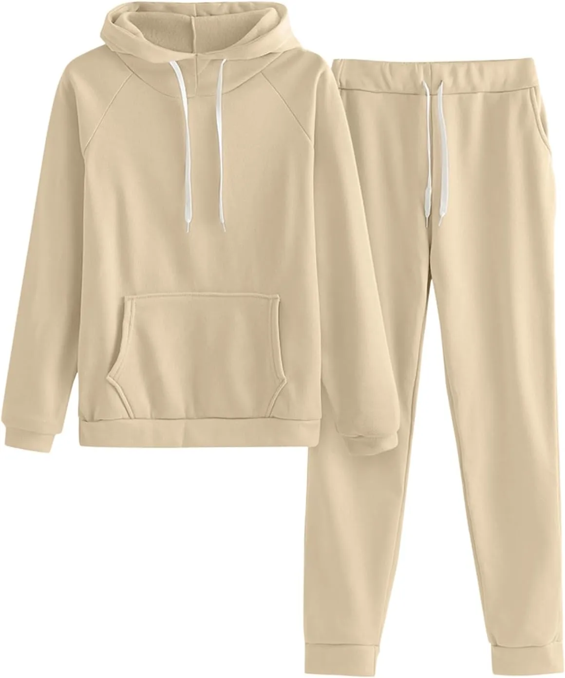 Women's 2 Piece Lounge Sets Long Sleeve Crewneck Althteic Casual Hoodie Sweatshirt Long Pants Outfits