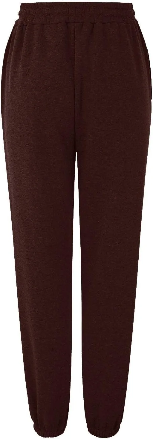 Womens Cotton Linen Jogger Pants Lightweight Elastic High Waist Trousers with Pockets Lounge Baggy Sweatpant for Yoga Gym