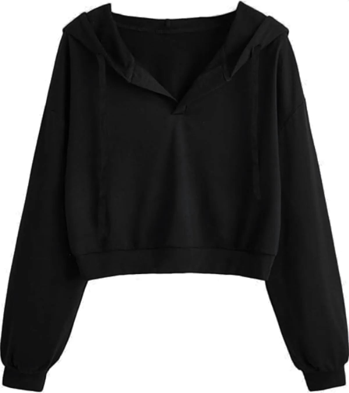 Womens Cropped Hoodie Crop Top Sweatshirts for Women Cropped Sweater