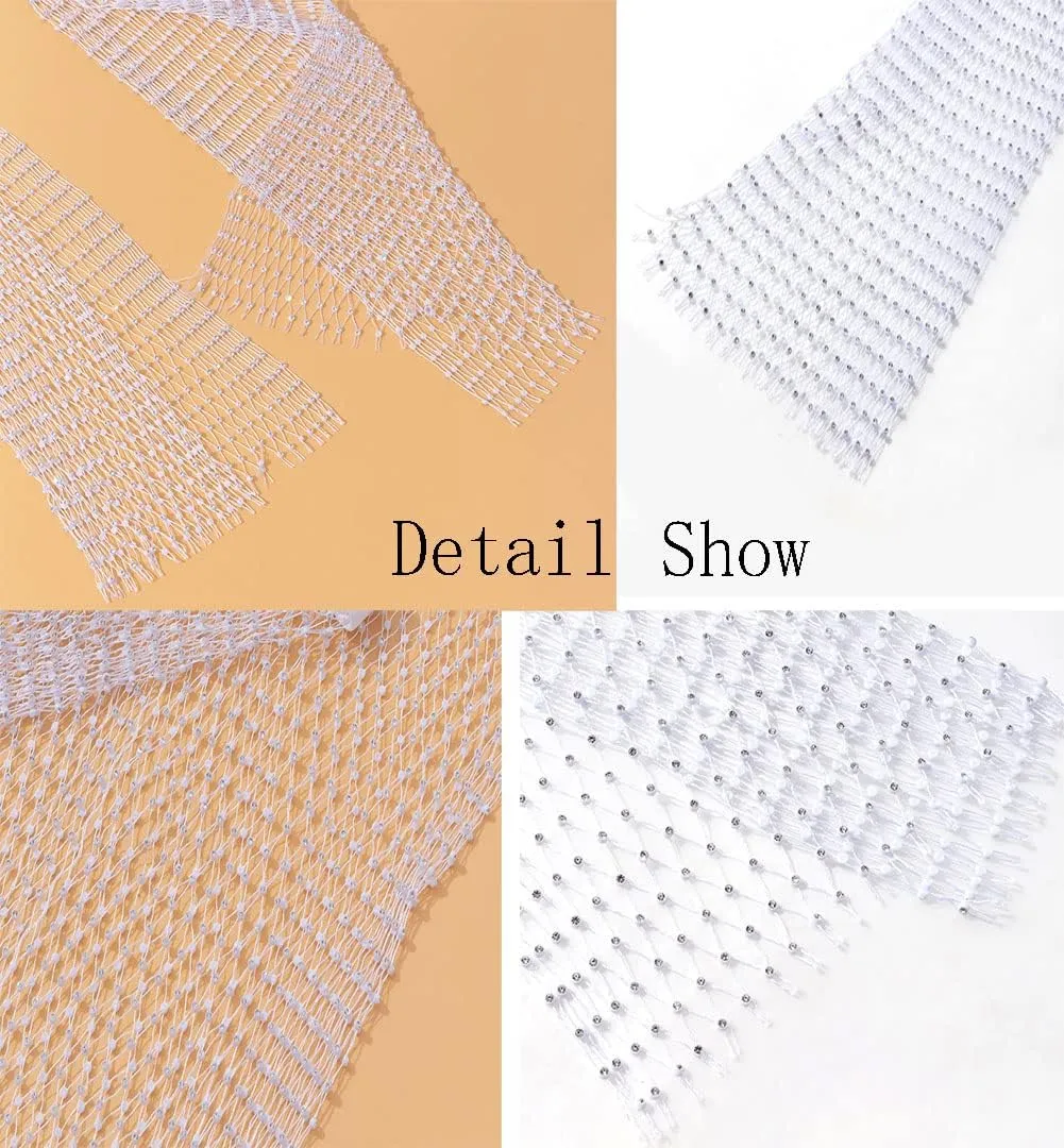 Women's Mesh Rhinestone Pants See Through Fishnet Leggings Hollow Out Bikini Swimsuit Cover Up Trousers Bottoms