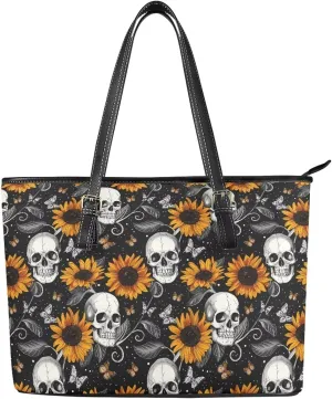 Women's Soft PU Leather Tote Shoulder Bag Big Capacity Hobo Bag Purses Office Work Handbag Adjustable Handles