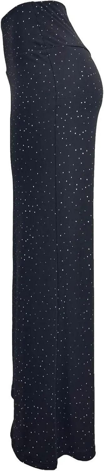 Women's Stretchy Wide Leg Yoga Pants Casual Comfy High Waist Palazzo Lounge Pants Loose Dance Trousers Comfy Slacks