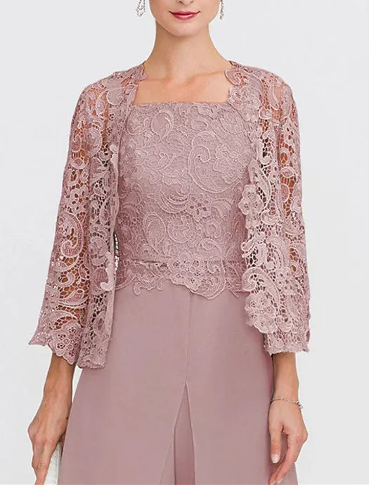 Women's Wedding Guest 3/4 Length Sleeve Floral Lace Bolero Wrap/Shawl