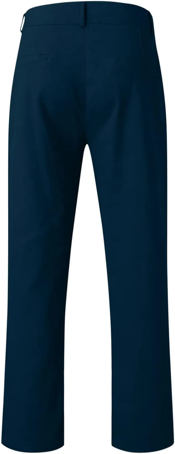 XUETON Men's Casual Office Work Suit Pants Formal Dress Trousers Stretch Flat-Front Chino Golf Pants Slim Fit Tapered Pants